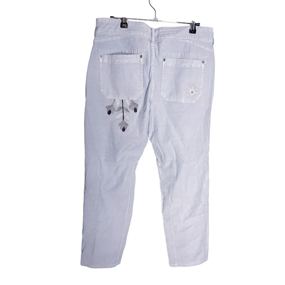 Anthropologie Pilcro The Wanderer‎ Relaxed Embroidered Pants Purple Size 29 - Picture 5 of 8